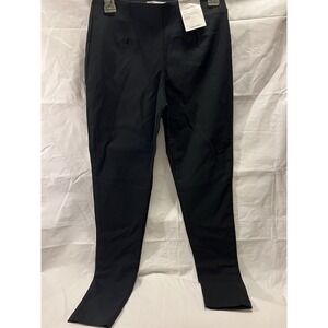 Calvin Klein Women's Black Solid Slim Fit-Ankle Length Pants Size 4-New W/Tags